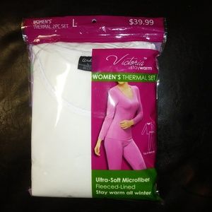 Woman's top and bottom Thermal Set